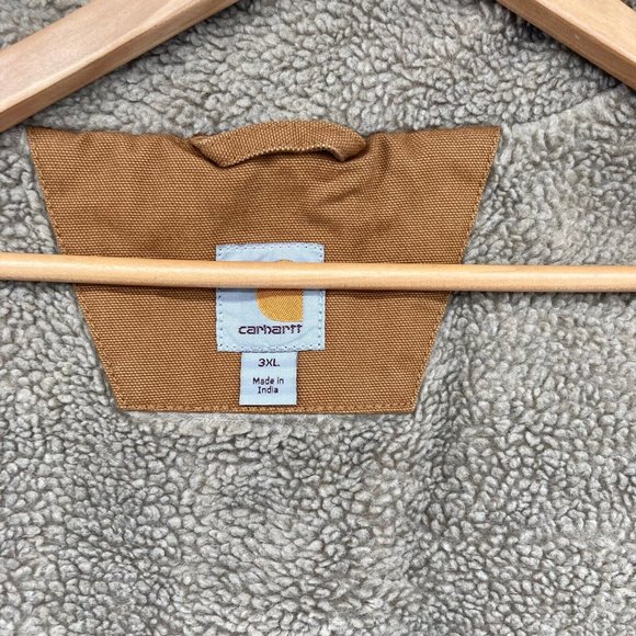 Carhartt Men's 104277 Brown Sherpa Lined Vest Full Zip Size 3XL NWT - Picture 9 of 14